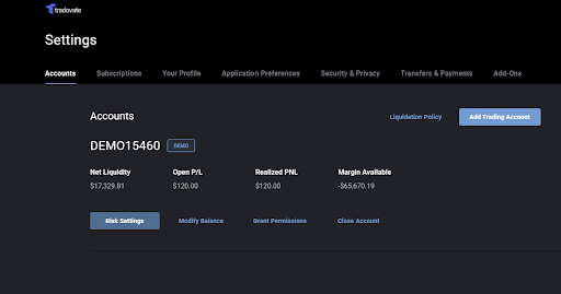 How Do I Set a Trailing Max Drawdown on My Account? – Tradovate LLC